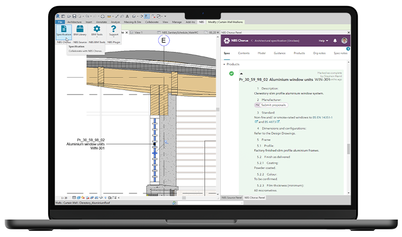 NBS Chorus usage in Revit